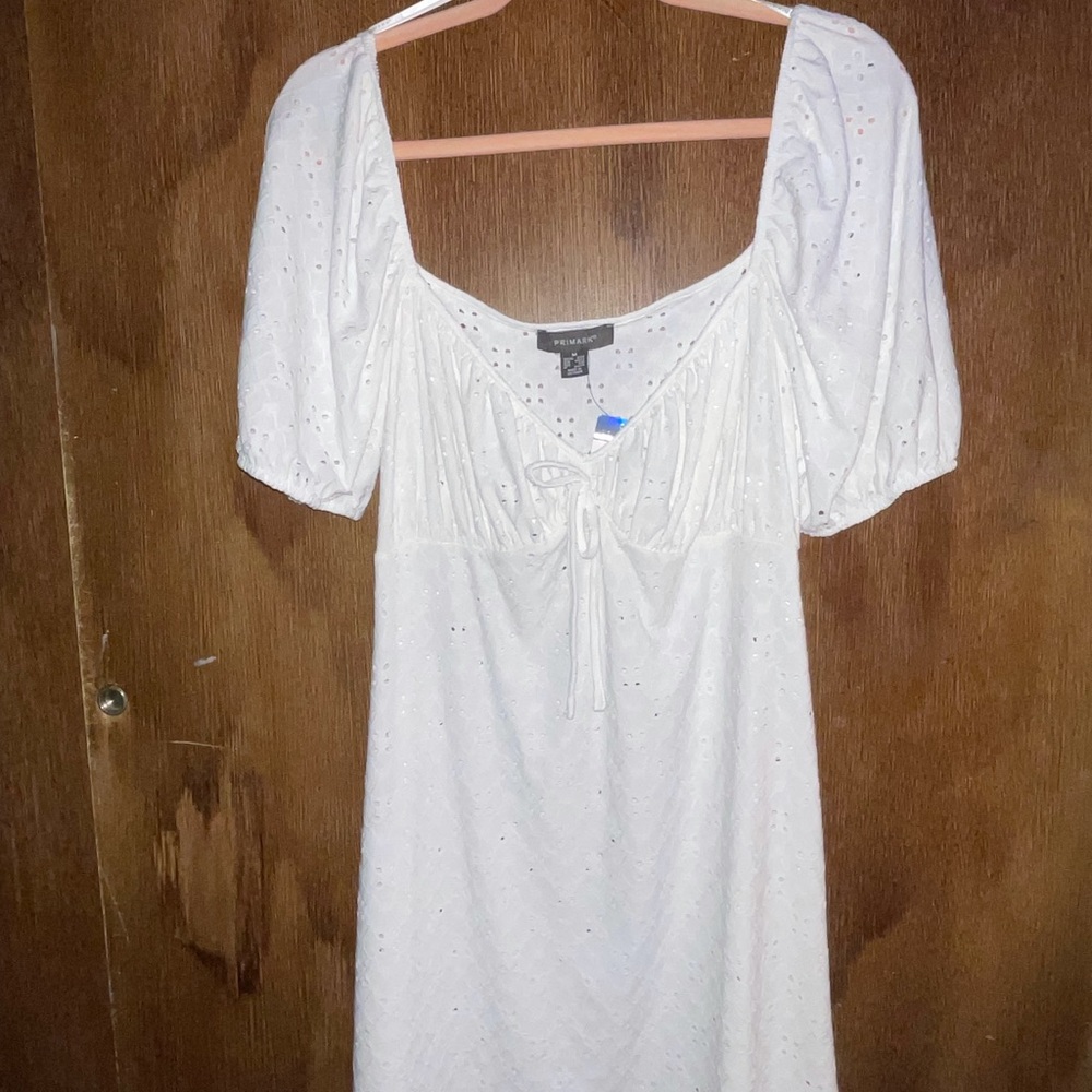 White throw on dress for swimsuit